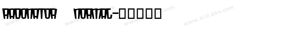 Radonator  Normal字体转换